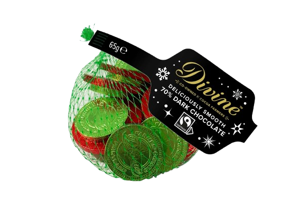 Divine 70% Dark Chocolate Coins