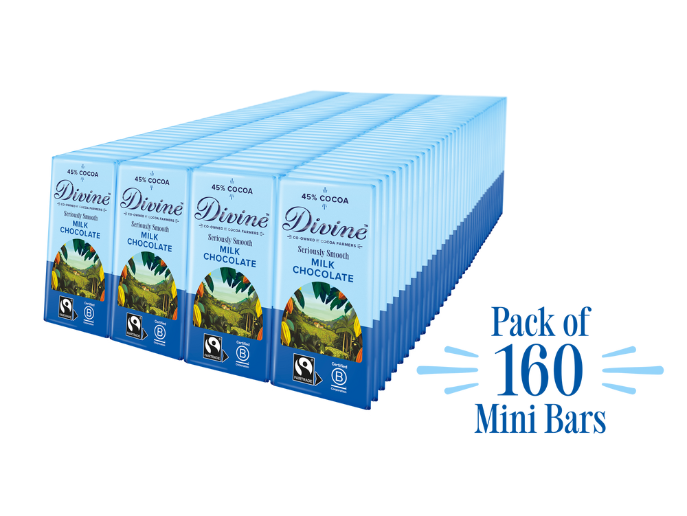 Divine 45% Milk Chocolate 12.5g bars x 160