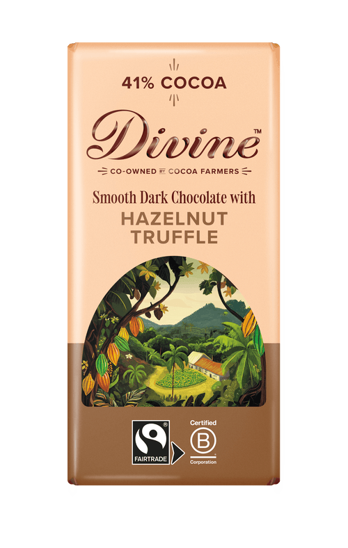 Divine Dark Chocolate with Hazelnut Truffle