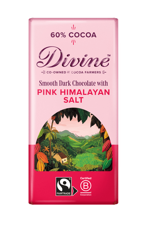 Divine 60% Dark Chocolate with Pink Himalayan Salt